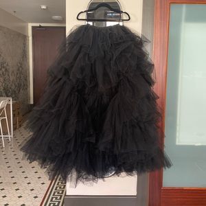 Black puffy, tulle skirt